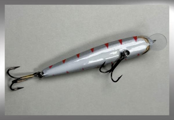 Nils Master INVINCIBLE Floating Wobbler, Größe: 12 cm, Farbe: 003 Silver Perch Red Stripes, Gewicht: 24 Gramm